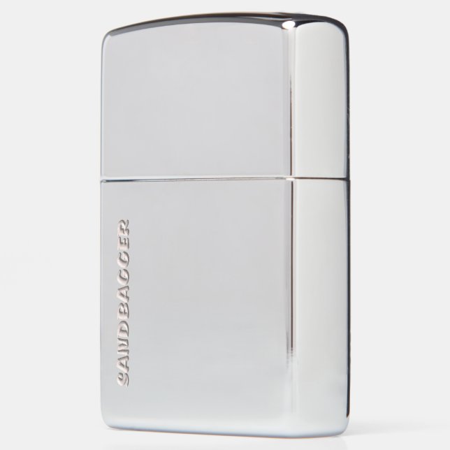 Sandbagger chrome Zippo lighter (Links)