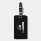 Sandbagger Golf Meme Bjj Chess Sandbag Bagagelabel (Voorkant verticaal)