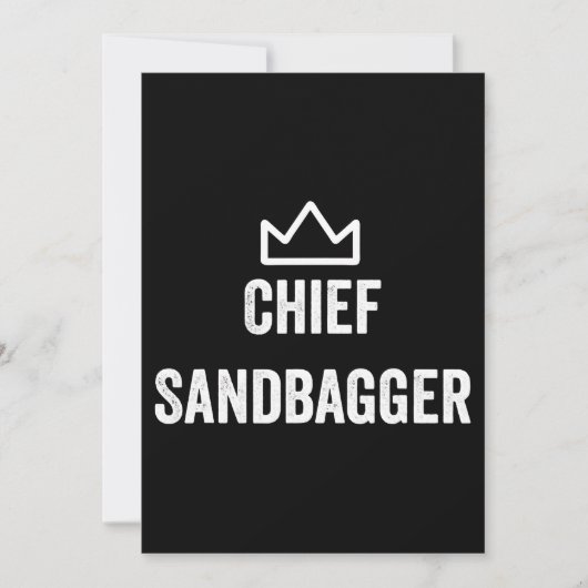 Sandbagger Golf Meme Bjj Chess Sandbag Feestdagenkaart (Voorkant)
