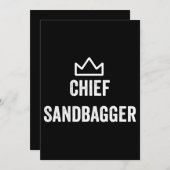 Sandbagger Golf Meme Bjj Chess Sandbag Feestdagenkaart (Voorkant / Achterkant)