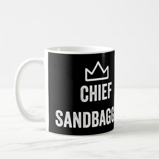 Sandbagger Golf Meme BJJ Chess Sandbag Koffiemok (Links)
