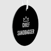 Sandbagger Golf Meme Bjj Chess Sandbag Ornament (voorkant)