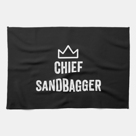 Sandbagger Golf Meme Bjj Chess Sandbag Theedoek (Horizontaal)