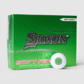 Sandbagger groen Srixon Soft Feel golfballen 12 pk (Verpakking)