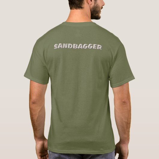 Sandbagger hommes fatigue vert T-shirt dos (Dos)