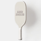 Sandbagger wit zand wit pickleball peddel paddle (Links)