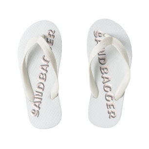 Sandbagger witte peuter teenslippers