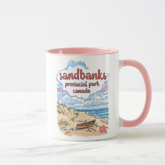 Sandbanks Provincial Park Pastel Mooie Landschap Mok