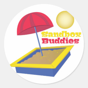 Sandbox Buddies Ronde Sticker