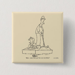 Sandbox Vierkante Button 5,1 Cm