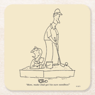 Sandbox Vierkante Kartonnen Onderzetter