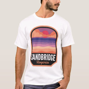 Sandbridge Beach VA Retro Sunset T-shirt