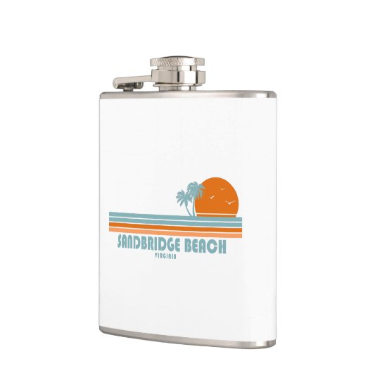 Sandbridge Beach Virginia Sun Palm Trees Heupfles (Links)