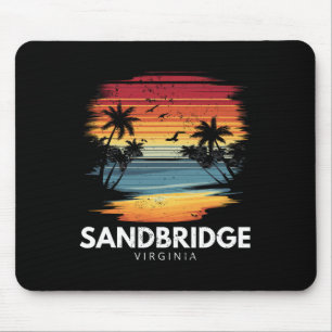 Sandbridge Beach Virginia Surfplank Surfen Vintag Muismat
