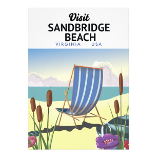 Sandbridge Beach Virginia USA, Foto Afdruk