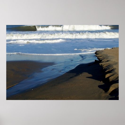 Sandbridge Beach Wave Poster (Voorkant)