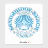 Sandbridge Beach (zeeschelp) Sticker (Vel)