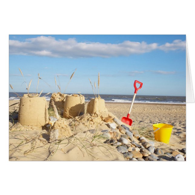 Sandcastle at Beach (Voorkant Horizontaal)