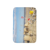 Sandcastle at Beach Badmat (Voorkant Verticaal)