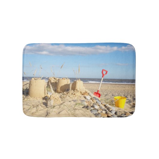 Sandcastle at Beach Badmat (Voorkant)