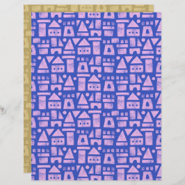 Sandcastle Blue Scrapbook Papier