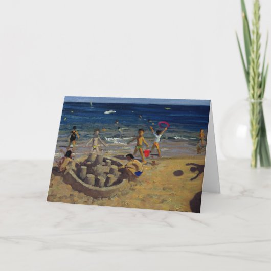 Sandcastle France 1999 Feestdagen Kaart (Voorkant)