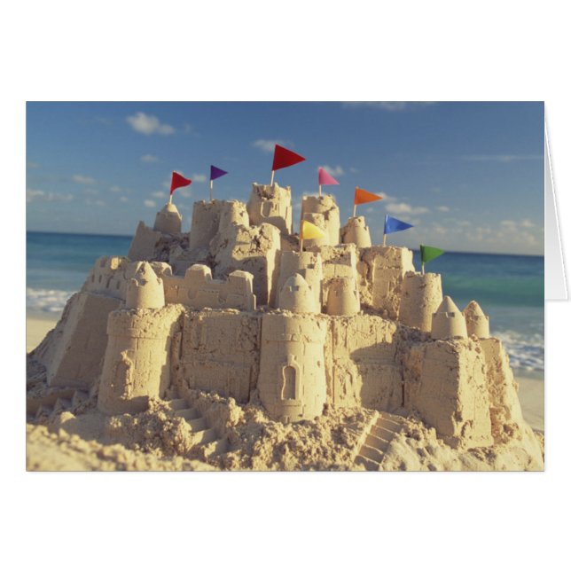 Sandcastle on Beach (Voorkant Horizontaal)