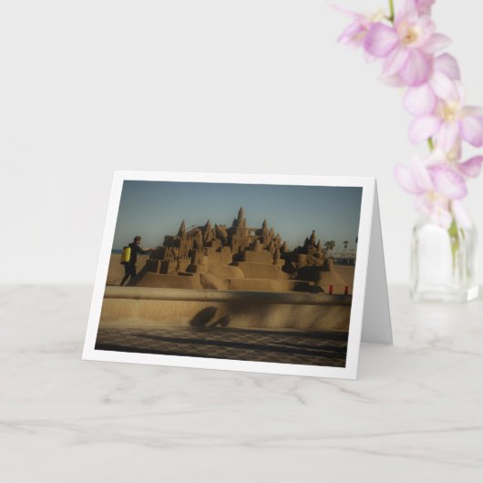 Sandcastle, Playa de la Malvarrosa de Valencia Kaart (Orchidee)