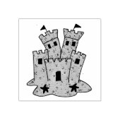 Sandcastle Sand Castle Summer Beach Stamp Rubberstempel (Afrduk)