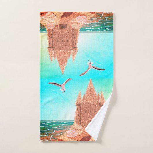 Sandcastle Seagull-handdoekset Bad Handdoek (Handdoek)