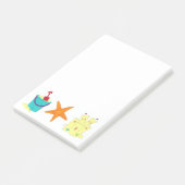 Sandcastle Shovel Pail Sand Starfish Beach Post-it (Incliné)