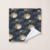 Sanderende mijnen op Clam bij het strand Bad Handdoek (Wasdoekje)