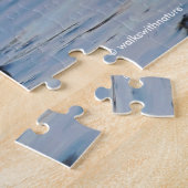 Sanderling Strollen op winterstrand Legpuzzel (Zijkant)