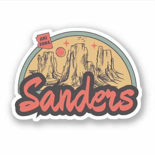 Sanders, Arizona Autocollant (Devant)