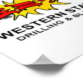 Sanders Construction Logo On Left Chest  Poster (Hoek)