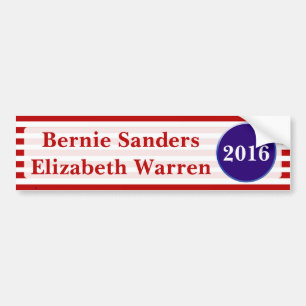 Sanders & Warren 2016 bumpersticker
