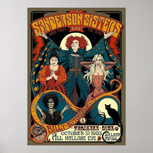 Sanderson Sisters Poster (Voorkant)