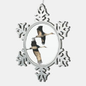 Sandhill Crane Birds Snowflake Ornament (Rechts)
