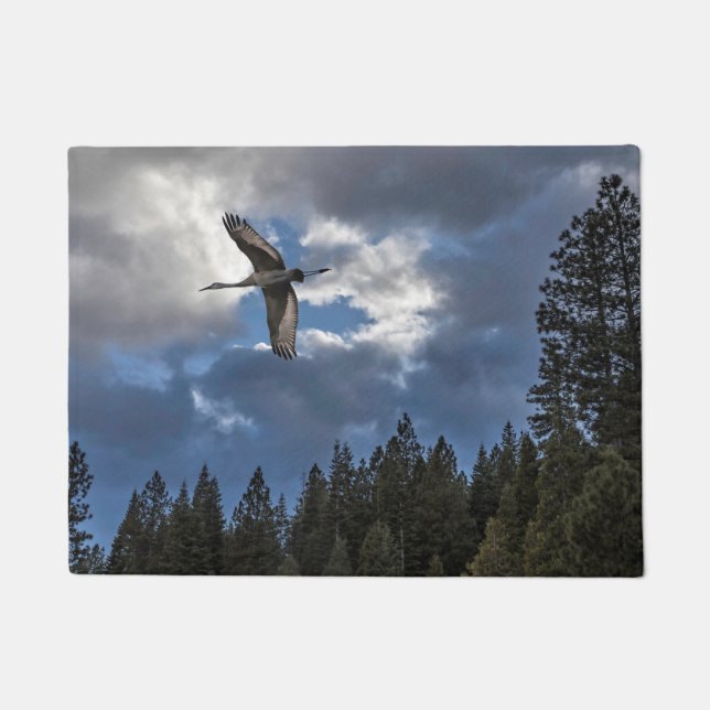 SANDHILL CRANE DEURMAT (Voorkant)