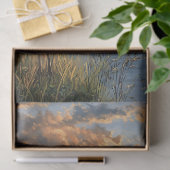 Sandhill Crane Sunset op de Marsh Decoupage Tissuepapier (Geschenk)