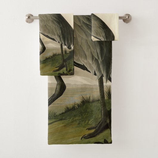 Sandhill Crane uit Audubon's Birds of America Bad Handdoek (Insitu)