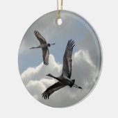 SANDHILL CRANES KERAMISCH ORNAMENT (Links)