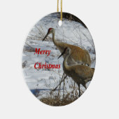 Sandhill Cranes Keramisch Ornament (Rechts)
