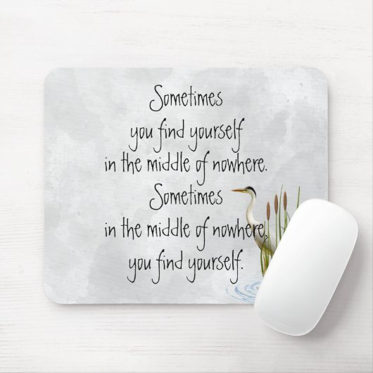 Sandhill kraan met offerte muismat (Met muis)