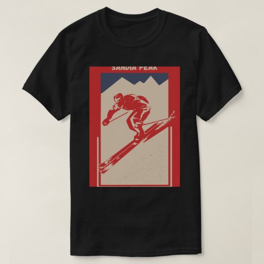 Sandia Peak in Albuquerque, New Mexico, Sandia Mou T-shirt (Design voorkant)