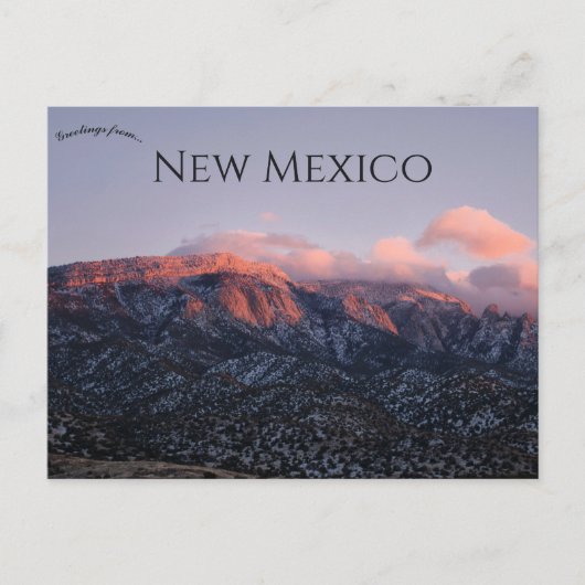 Sandia Peak New Mexico Briefkaart (Voorkant)