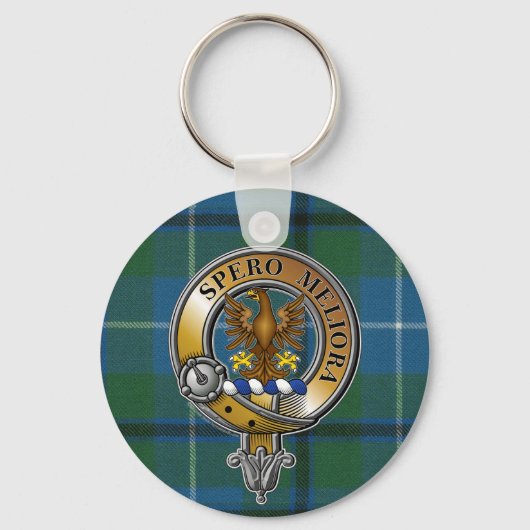 Sandilands Tartan & Badge Sleutelhanger (Voorkant)