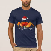 Sandkrab in Santa Hat T-shirt (Voorkant)