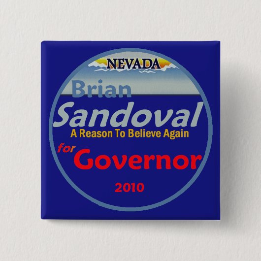 SANDOVAL Gov 2010 Button (Voorkant)