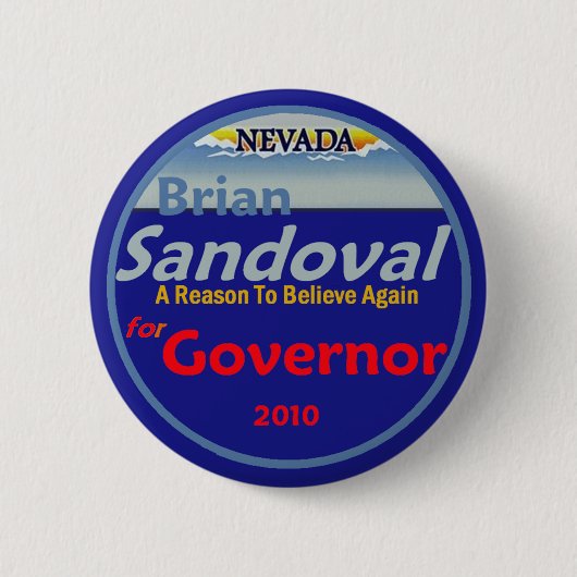 SANDOVAL Gov 2010 Button (Voorkant)